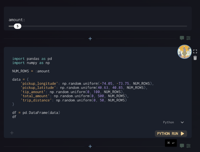 Python Run Interface