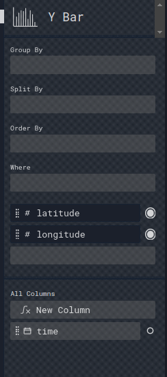 Column Selection Interface