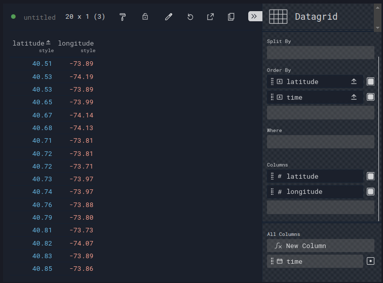 Datagrid Columns